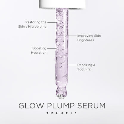 Lightweight gel-like texture of Glow Plump Serum, designed for deep hydration and fast absorption